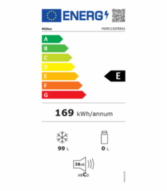 MIDEA CONGÉLATEUR COFFRE MODULABLE BLANC 99L – Image 2
