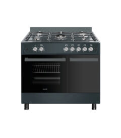 CUISINÈRE BUTANETTE 5 FEUX & FOUR À GAZ GREY – Image 1