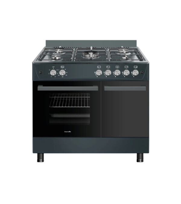 CUISINÈRE-BUTANETTE-5-FEUX-&-FOUR-À-GAZ-GREY
