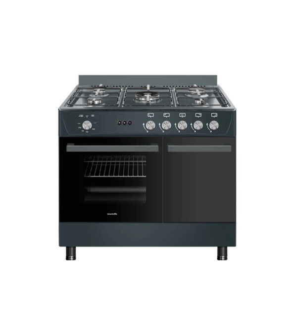 CUISINÈRE-BUTANETTE-5-FEUX-&-FOUR-ELECTRIQUE-GREY