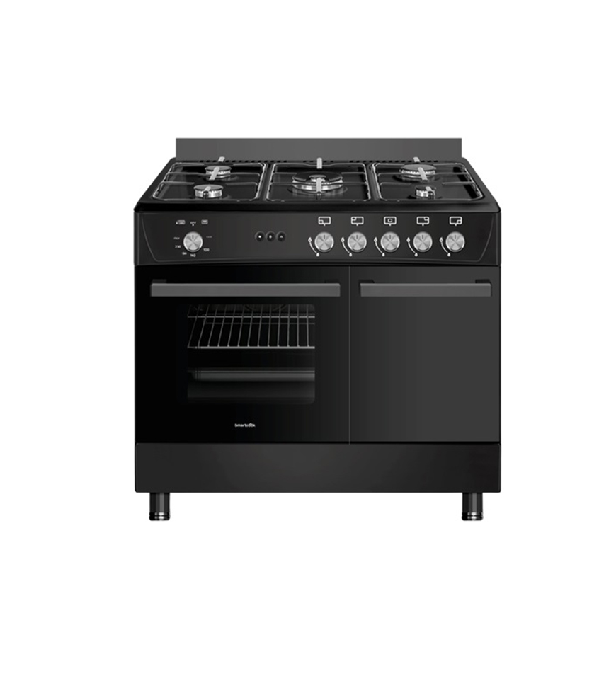 CUISINÈRE BUTANETTE 5 FEUX & FOUR ELECTRIQUE INOX COOKS F9060PG50E6-H.INOX