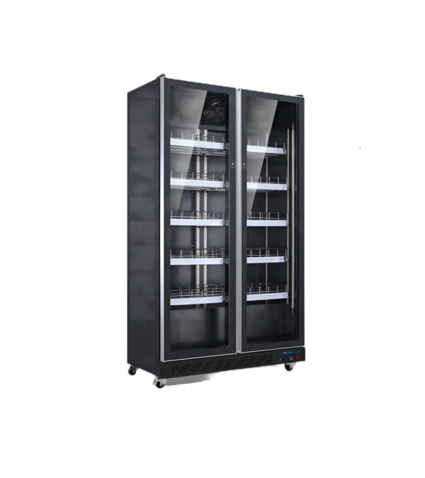 Vitrine-réfrigérée-noire-2-portes-735L